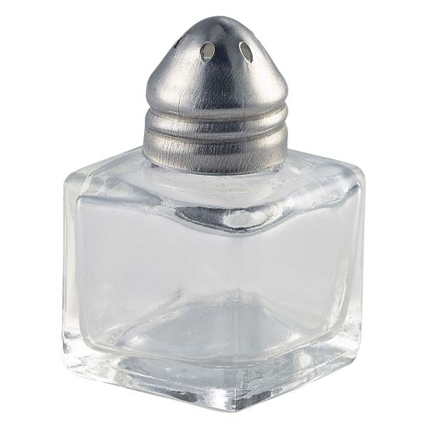 Individual Glass Pepper Pot 30 x 30 x 50mm pack of 1