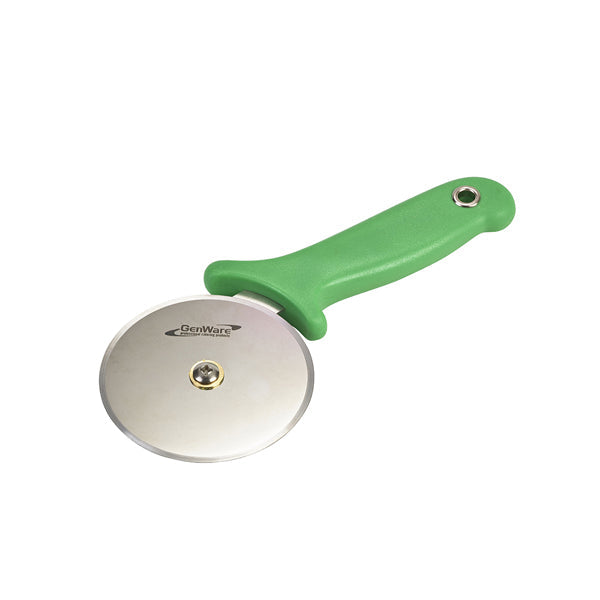 Genware Pizza Cutter Green Handle pack of 1