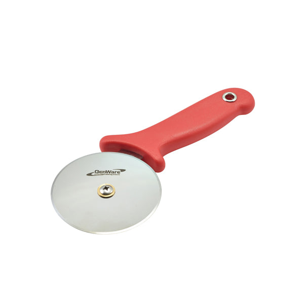 Genware Pizza Cutter Red Handle pack of 1