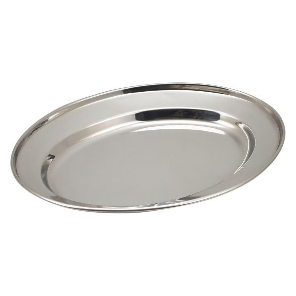 GenWare Stainless Steel Oval Flat 22cm/ 9" pack of 1