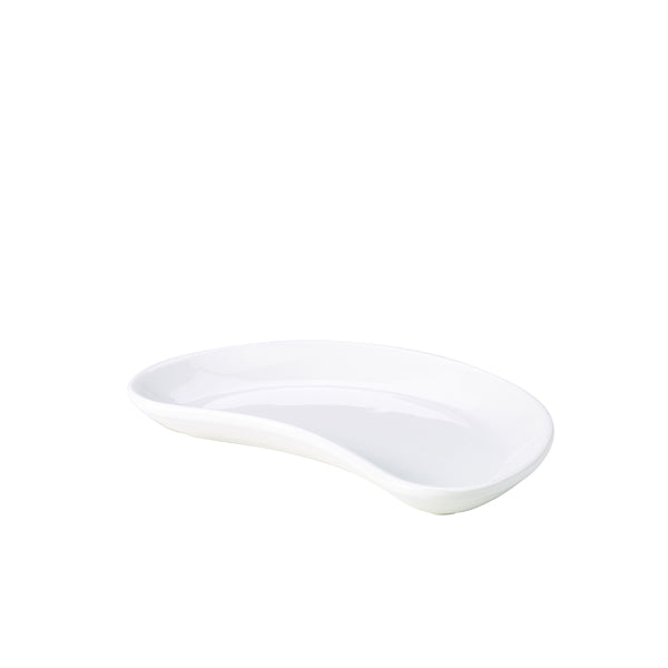 Genware Porcelain Crescent Salad Dish 20cm/ 7.75" pack of 6