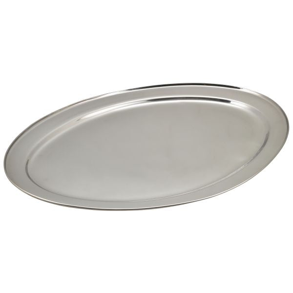 GenWare Stainless Steel Oval Flat 60cm/ 24" pack of 1