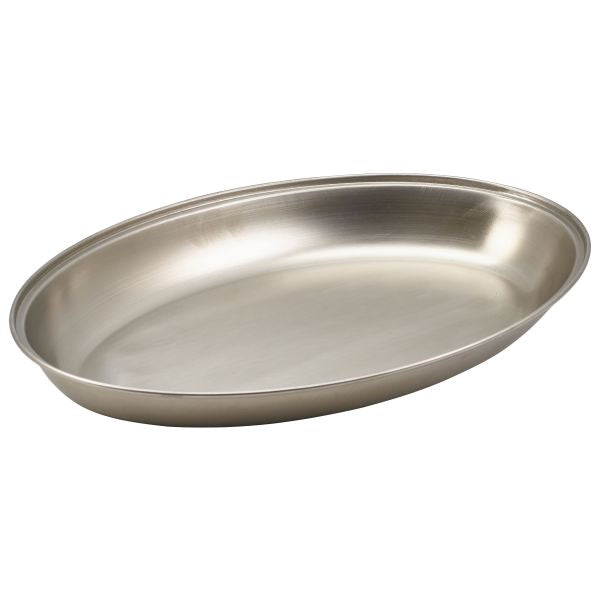 GenWare Stainless Steel Oval Vegetable Dish 35cm/ 14" pack of 1