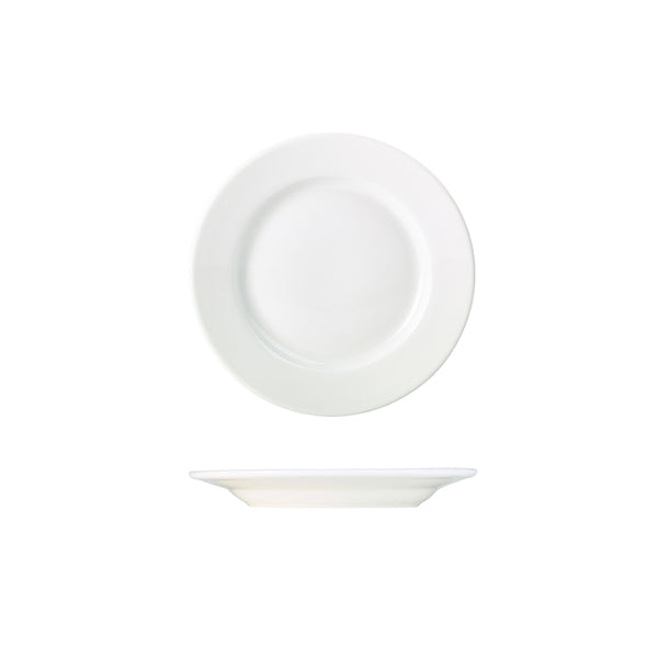 Genware Porcelain Classic Winged Plate 17cm/ 6.5" pack of 6