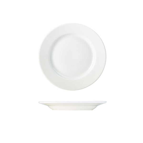 Genware Porcelain Classic Winged Plate 19cm/ 7.5" pack of 6