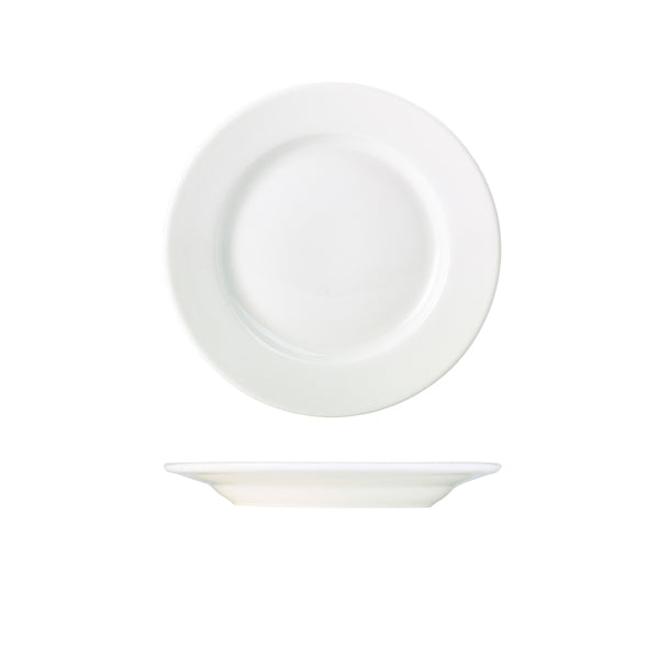 Genware Porcelain Classic Winged Plate 21cm/ 8.25" pack of 6