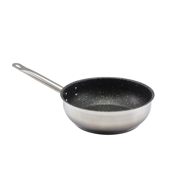 GenWare Non Stick Teflon Stainless Steel Sauteuse Pan 24cm pack of 1