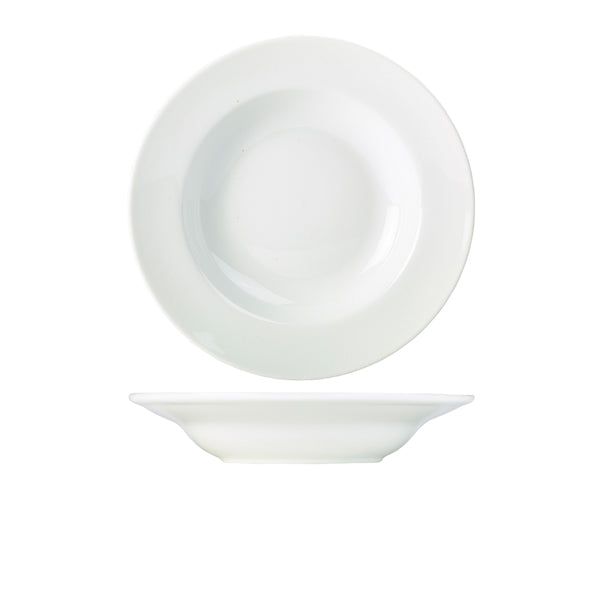 Genware Porcelain Soup Plate/ Pasta Dish 27cm/ 10.75" pack of 6