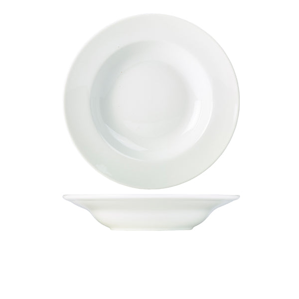 Genware Porcelain Soup Plate/ Pasta Dish 30cm/ 12" pack of 6