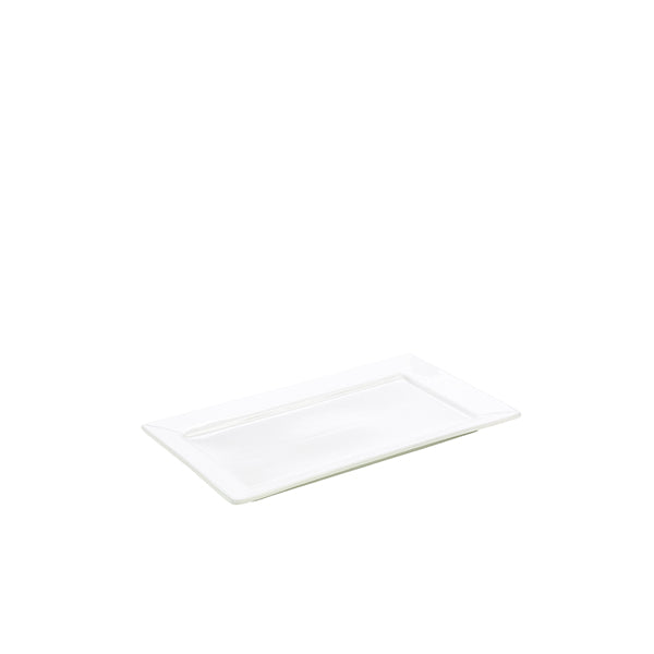 Genware Porcelain Rectangular Plate 24 x 17cm/ 9.5 x 6.75" pack of 6