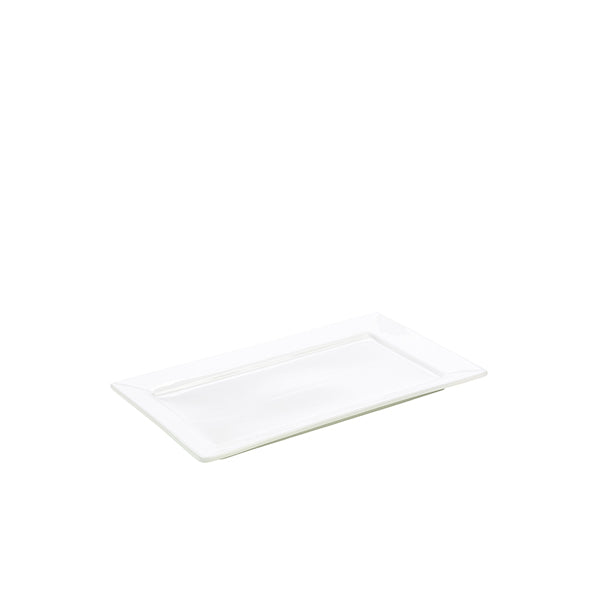 Genware Porcelain Rectangular Plate 30.5 x 18.5cm/ 12 x 7.25" pack of 6