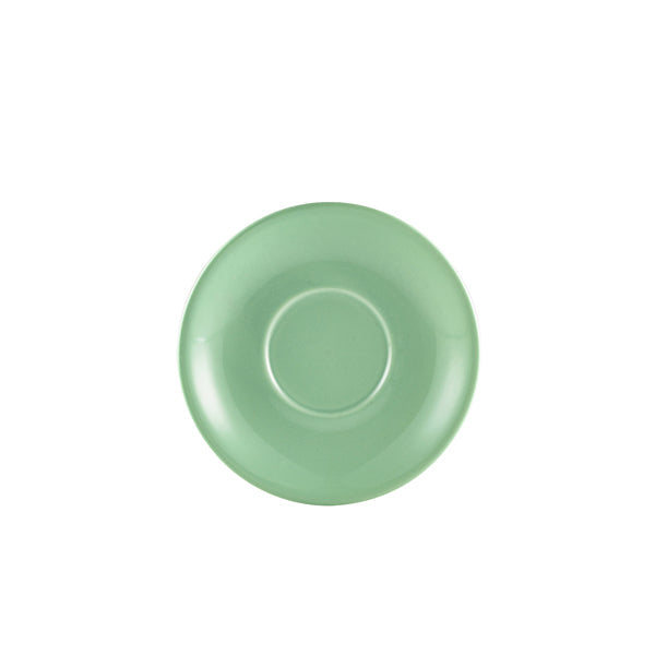 Genware Porcelain Green Saucer 12cm/ 4.75" pack of 6