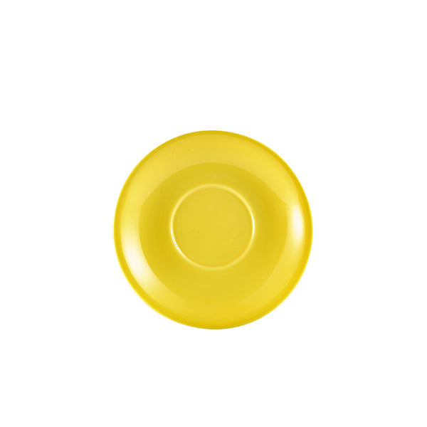 Genware Porcelain Yellow Saucer 16cm pack of 6