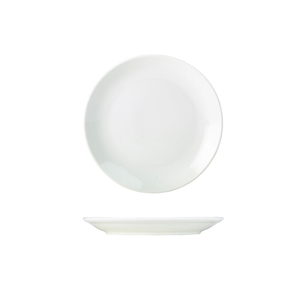 Genware Porcelain Coupe Plate 18cm/ 7" pack of 6