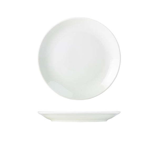 Genware Porcelain Coupe Plate 22cm/ 8.5" pack of 6