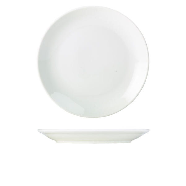 Genware Porcelain Coupe Plate 28cm/ 11" pack of 6