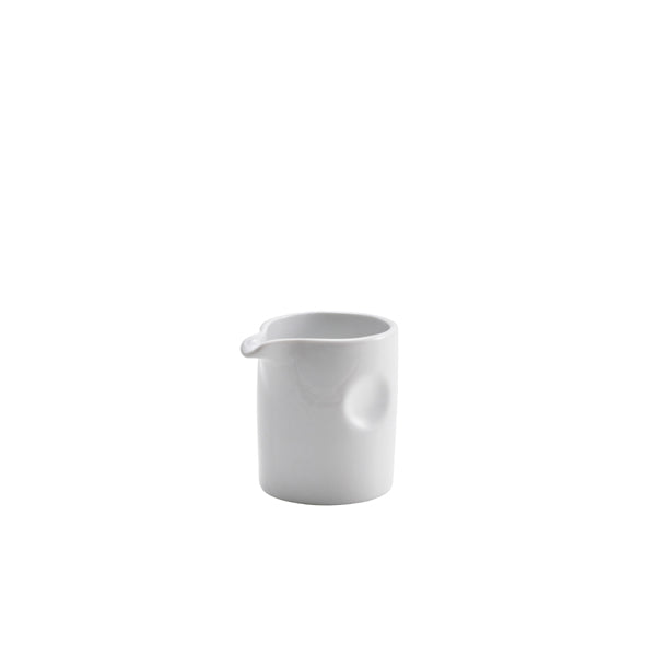 Genware Porcelain Pinched Solid Milk Jug 8.5cl/ 3oz pack of 12 ...