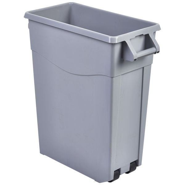 Grey Slim Recycling Bin 65L pack of 1