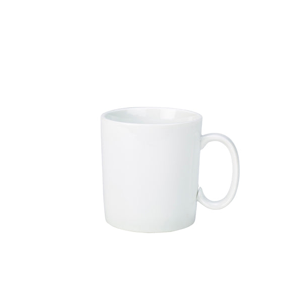 Genware Porcelain Straight Sided Mug 28cl/ 10oz pack of 6