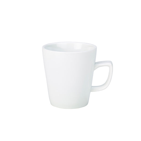 Genware Porcelain Compact Latte Mug 28.4cl/ 10oz pack of 6