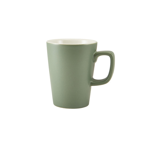 GenWare Porcelain Matt Sage Latte Mug 34cl/ 12oz pack of 6