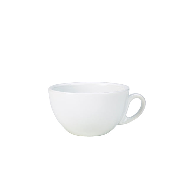 Genware Porcelain Italian Style Bowl Shaped Cup 28cl/ 10oz pack of 6