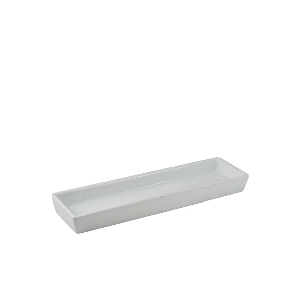 Genware Porcelain Rectangular Dish Holder 28 x 8cm/ 11 x 3.25" pack of 6