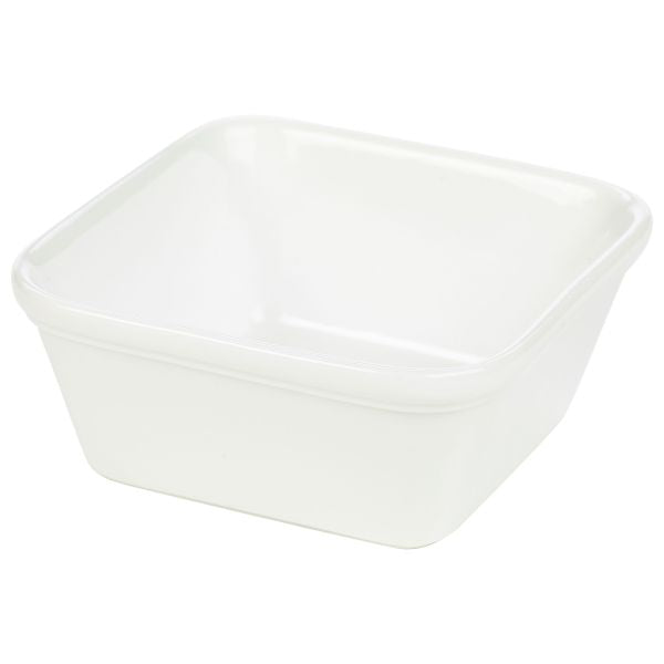 Genware Porcelain Square Pie Dish 12cm/ 4.75" pack of 6