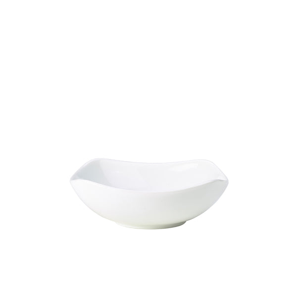 Genware Porcelain Rounded Square Bowl 15cm/ 6" pack of 6