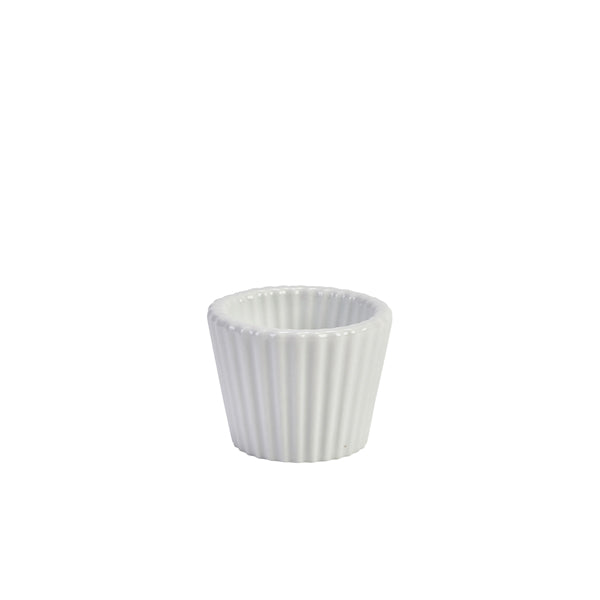 Genware Porcelain Fluted Ramekin 5.8cm/ 2.25" pack of 12