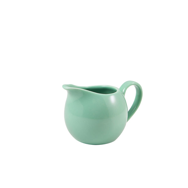 Genware Porcelain Green Jug 14cl/ 5oz pack of 6