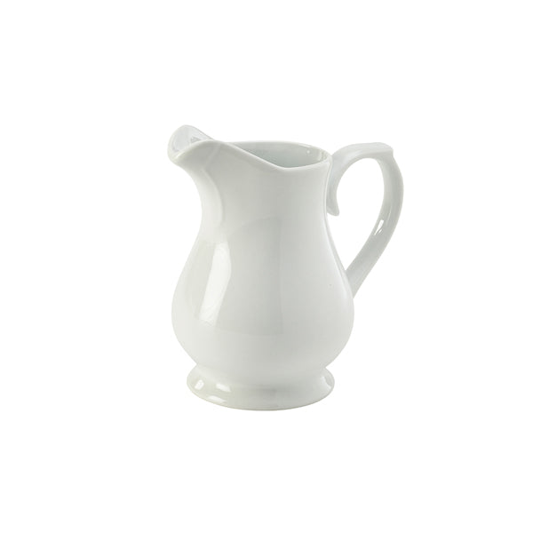 Genware Porcelain Traditional Serving Jug 14cl/ 5oz pack of 6