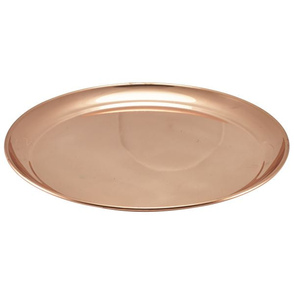 Copper 12" Round Tray 300mm pack of 1