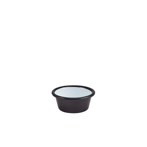 Enamel Ramekin Black 8cm Dia 90ml/ 3.2oz pack of 12