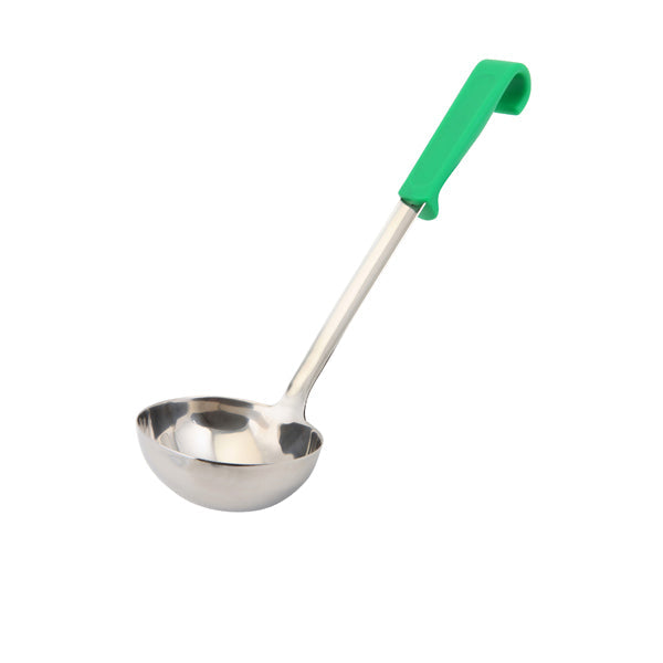 Genware Plastic Handle Soup Ladle Green pack of 1