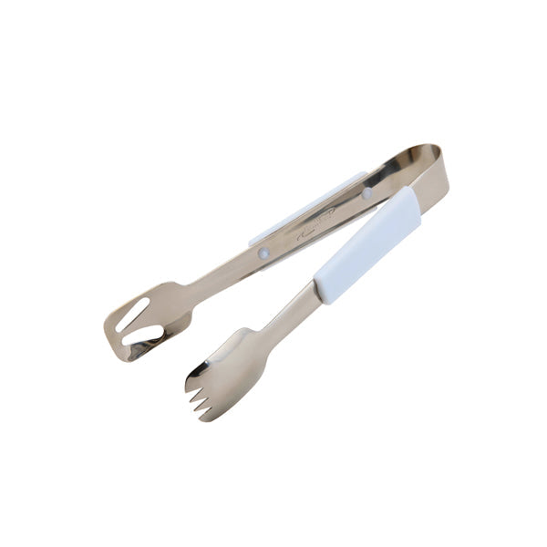 Genware Plastic Handle Buffet Tongs White pack of 1