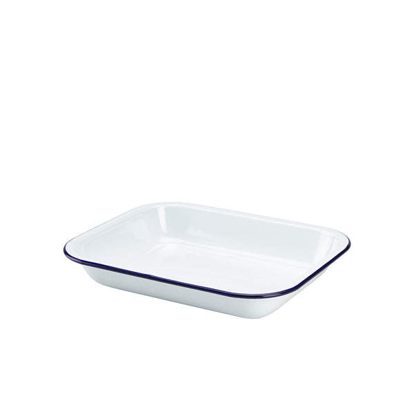 Enamel Baking Tray 28 x 23 x 4.5cm pack of 1