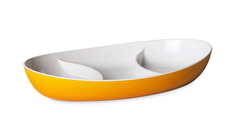 Harfield Yellow Acrylic Tray with 3 Sections