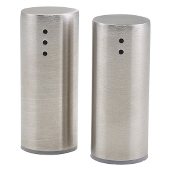 Stainless Steel Straight Sided Salt & Pepper Set 7.5cm pack of 1