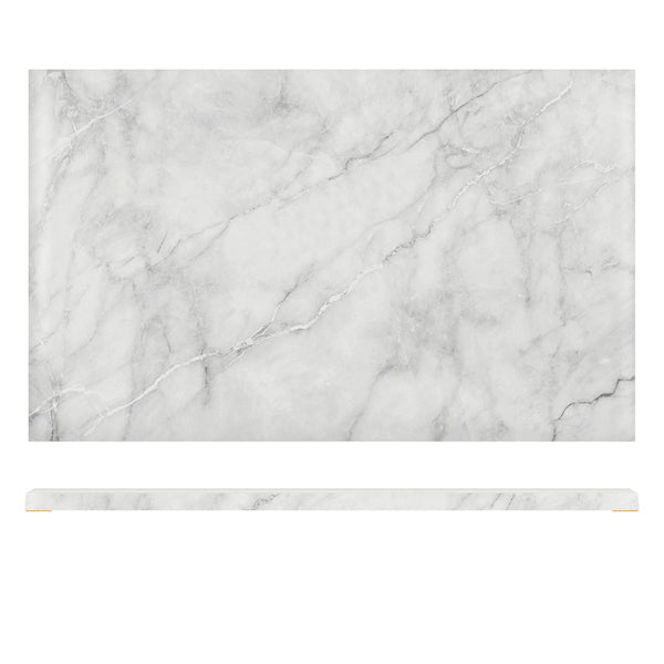 White Marble Agra Melamine GN 1/1 Slab 53 x 32.5cm pack of 1