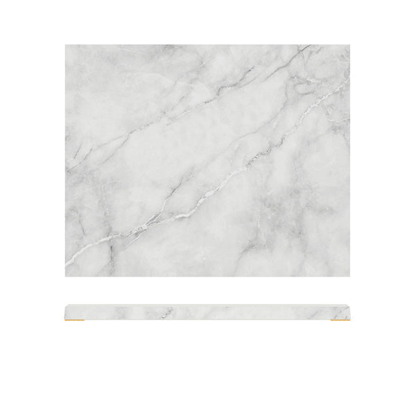 White Marble Agra Melamine GN 1/2 Slab 32.5 x 26.5cm pack of 1