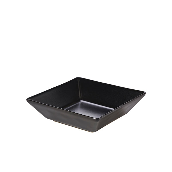 Luna Stoneware Black Square Bowl 17.5 x 5cm/ 7 x 2" pack of 6