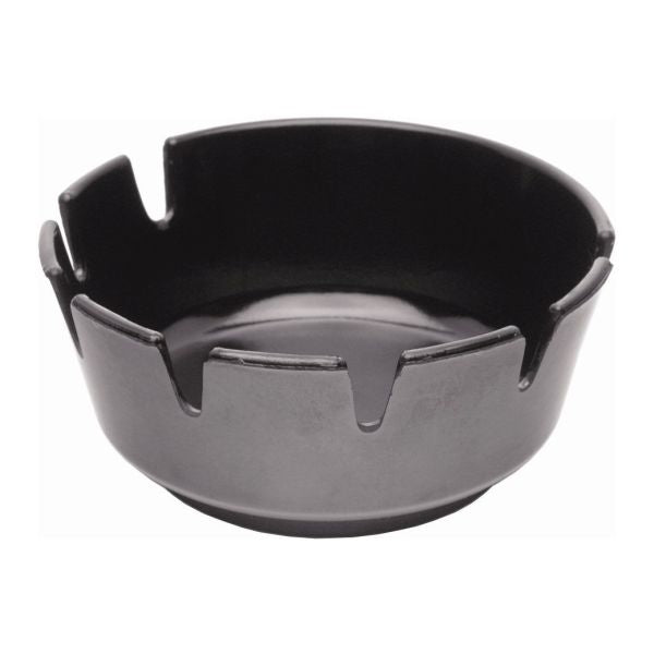 Melamine Deep Ashtray Black 100mm Dia pack of 1