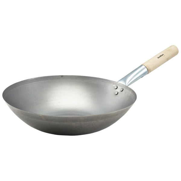 Black Iron Wok Flat Base 14"/ 35.6cm pack of 1