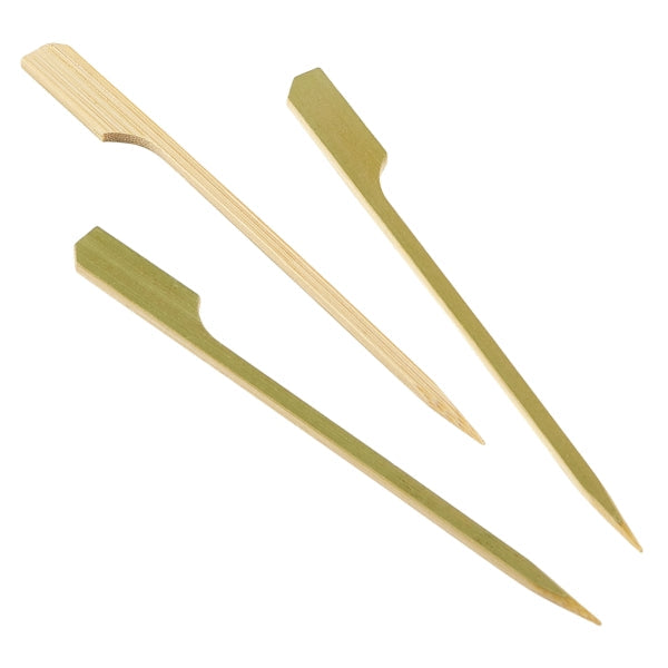 Bamboo Gun Shaped Paddle Skewers 12cm/ 4.75" (100pcs) pack of 1