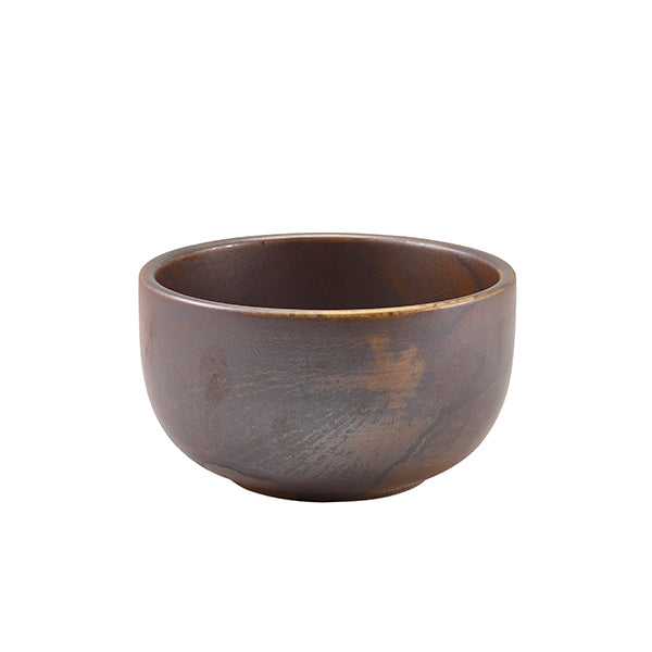 Terra Porcelain Rustic Copper Round Bowl 12.5cm pack of 6