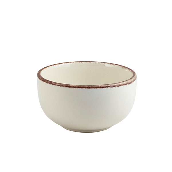 Terra Stoneware Sereno Brown Round Bowl 12.5cm pack of 6