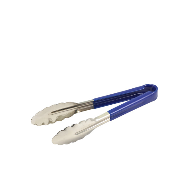 Genware Colour Coded S/St. Tong 23cm Blue pack of 1