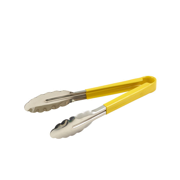 Genware Colour Coded St/St. Tong 31cm Yellow pack of 1