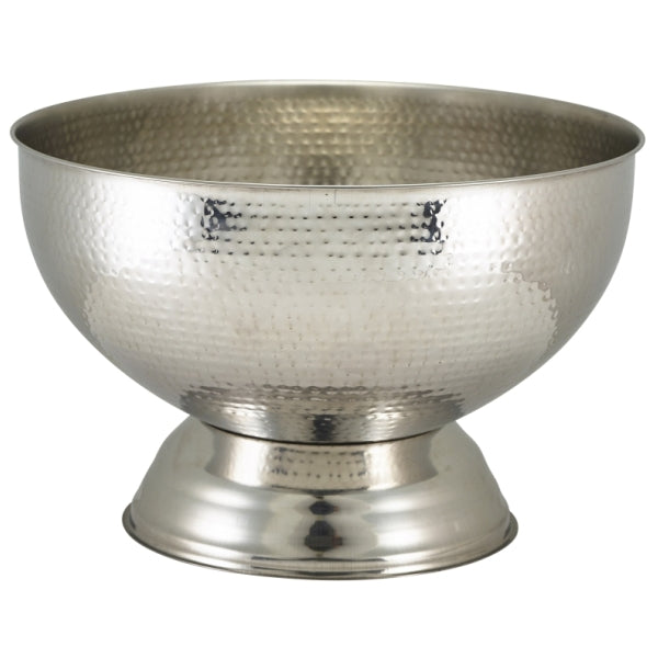 Hammered Stainless Steel Champagne Bowl 36cm pack of 1